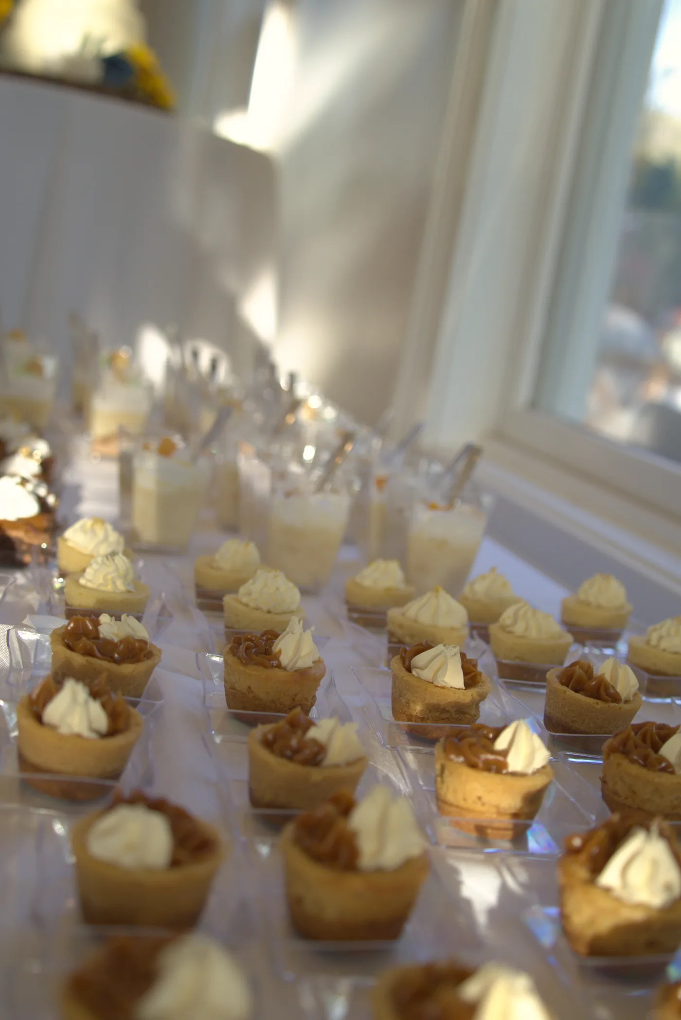 Dessert table at a wedding reception